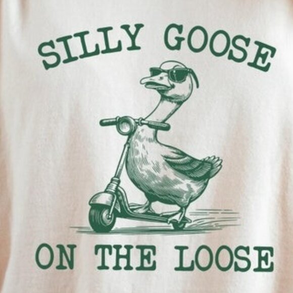 Silly Goose On The Loose Shirt, Silly Goose Farm T-Shirt - Picture 2 of 4